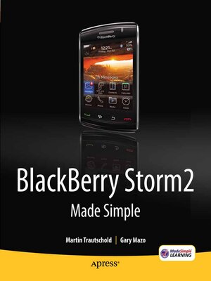 cover image of BlackBerry Storm2 Made Simple